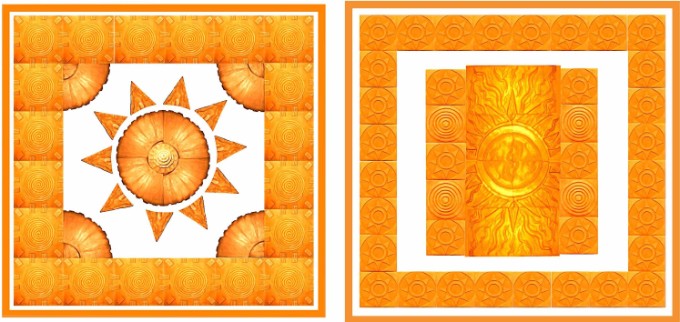 TERRACOTTA MURALS 4'x4' - SUN